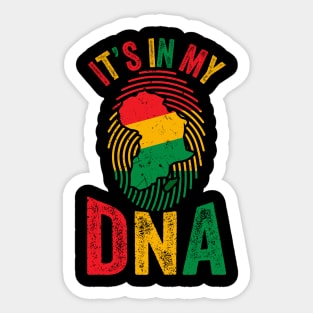 It's In My DNA, Africa, African American, Black Lives Matter, Black History Sticker